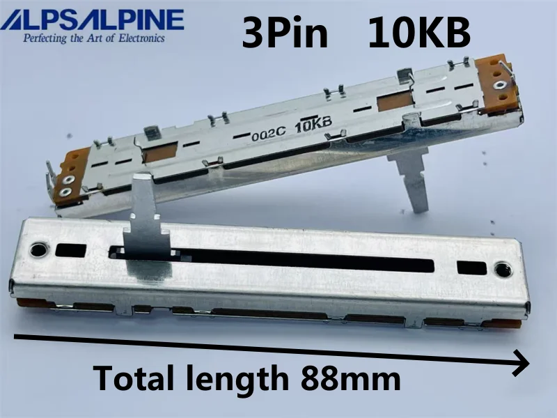 1 шт., прямой скользящий потенциометр, 10 КБ, 3 контакта, DCV1023, общая длина 88 мм, смешивающая консоль, объемный путтер, фонарь SB2 SB3 SR2 RR RB T1