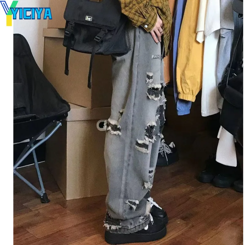 Рисунок 2 - Джинсы YICIYA с дырками y2k