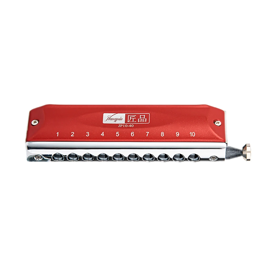 Chromatic Harmonica Mouth Harp 10 Hole C Key JP10-40 Professional for Children Beginners Students