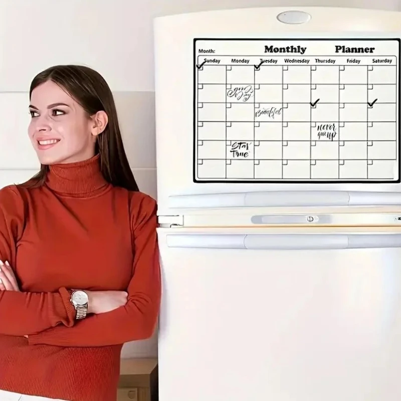 Calendario Magnetico Cancellabile a Secco - Planner Mensile per Frigorifero - immagine 4