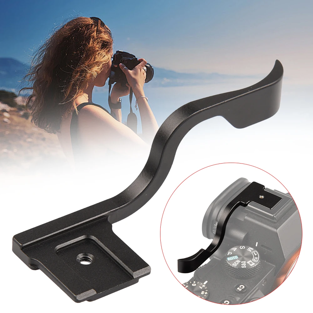 Thumbs Up Grip Camera Thumb Up Grip Metal Hot Shoe Thumb Up Rest Hand Grip for Sony A7 A7RII A7M2 A7SII A7R3 A7RIII A7M3 A9