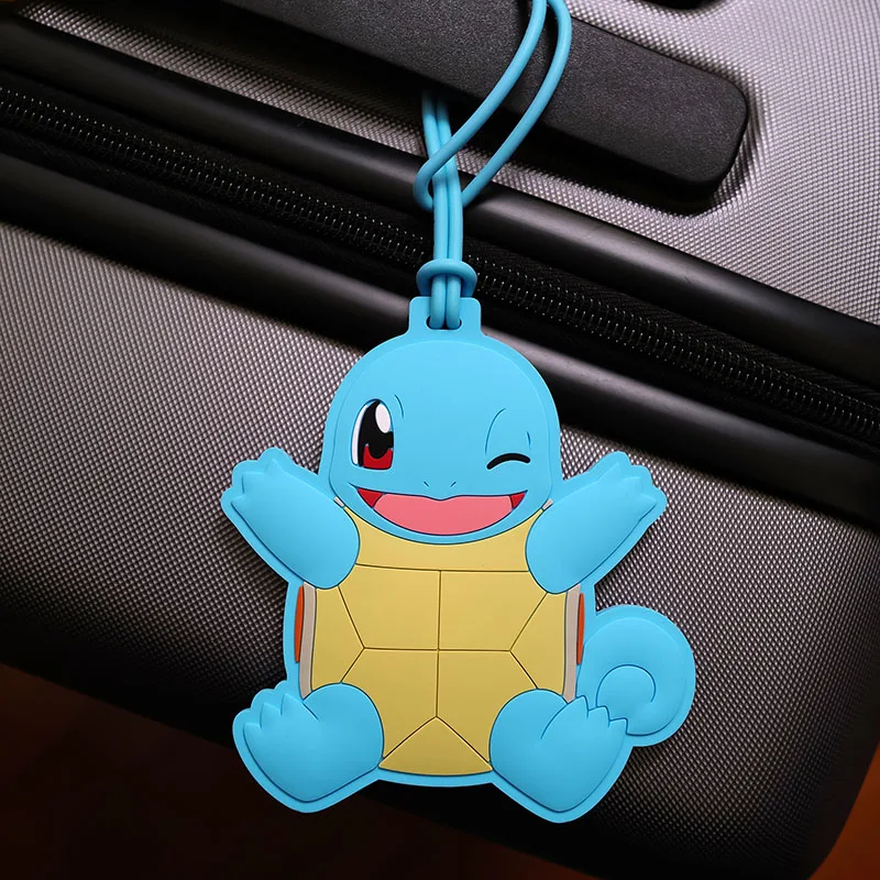 5 Colors Pokemon Anime Bulbasaur Fire-breathing Dragon Luggage Tag Silica  Gel Suitcase ID Addres Holder Baggage Boarding Tag - AliExpress