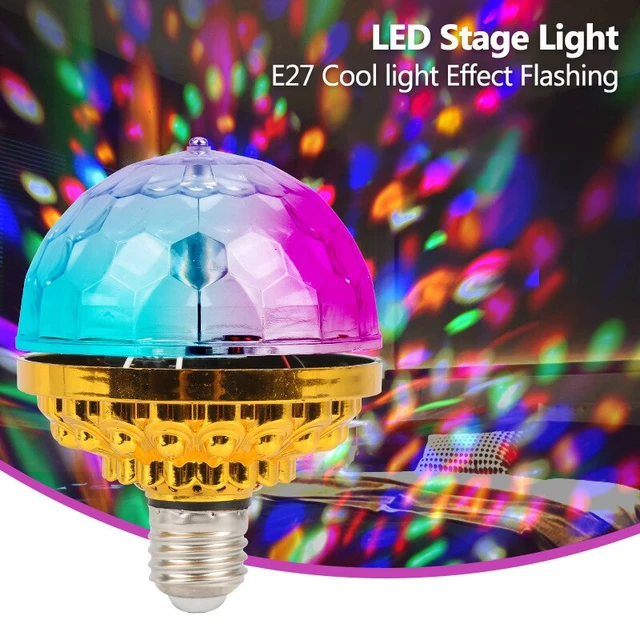 E27 Bühne Licht bunte kleine magische Kugel rotierende LED-Bühne Lampe für  DJ Disco Umgebungs licht