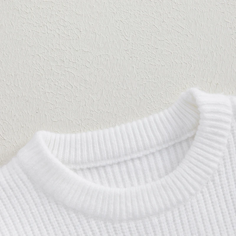 Spring Winter Knit Baby Sweater for Boy Girl Clothes Pumpkin Letter Flower Embroidery Infant Long Sleeve Pullover Tops Jumpers