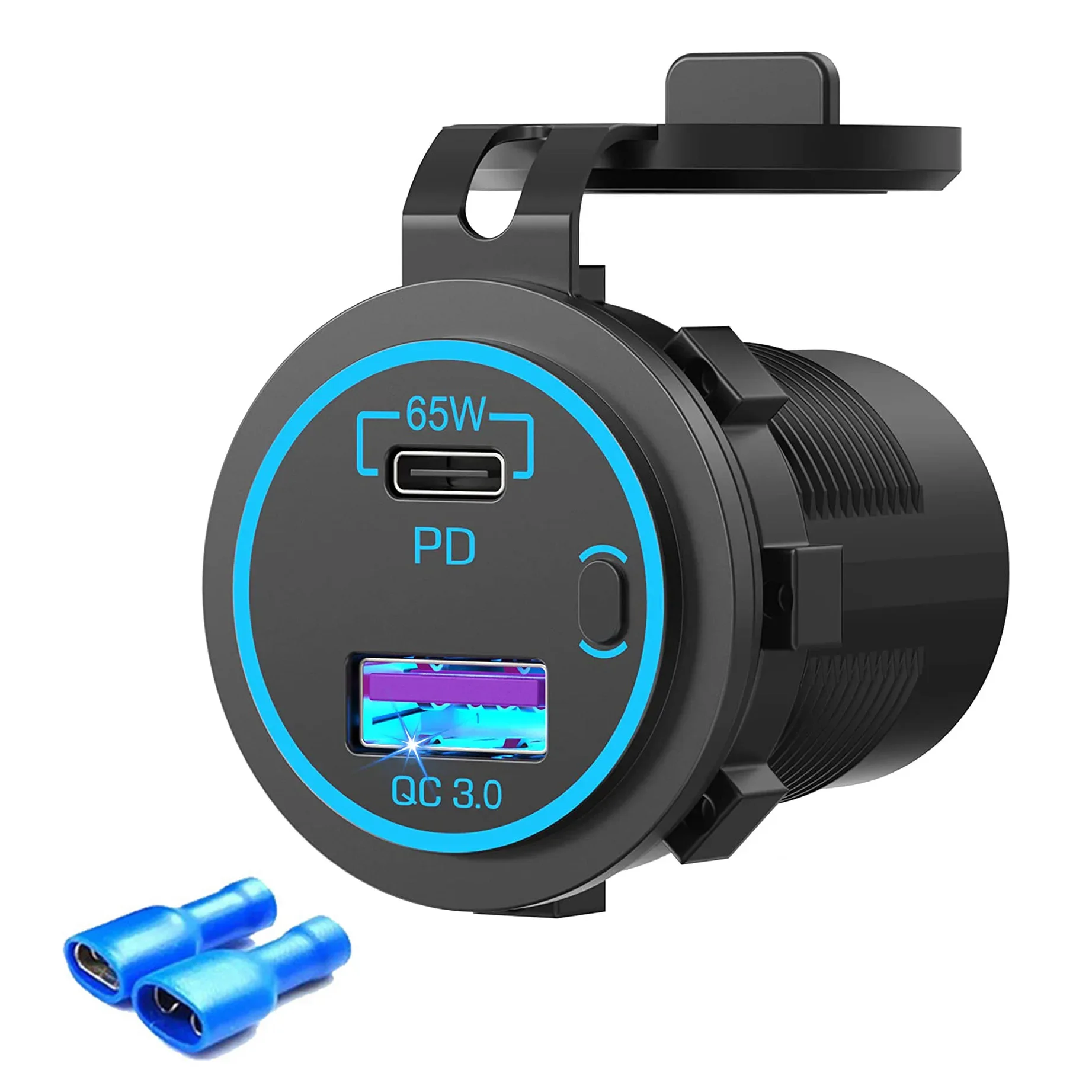 Caricabatterie Rapido 12V 24V Dual QC5.0 per Auto, Camion