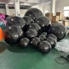 Black Color Inflatable Mirror Ball Giant Hanging Inflatable Mirror Balloon Airtight 0.5m-3m Sealed Colorful Sphere 3