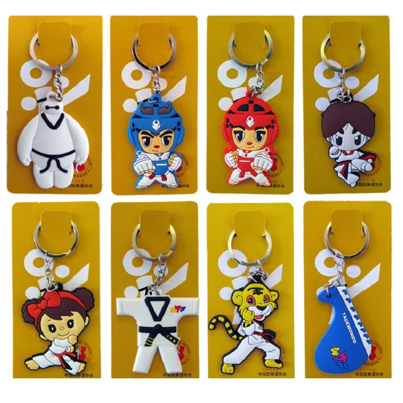 Key Chain Martial Arts Taekwondo Keychain 19 Different Models 1 Pack 8 Pcs
