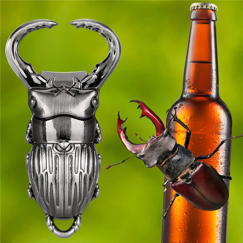Neuartiger kreativer Flaschenöffner, Insektenkäfer-Design, Metall-Bieröffner, Korkenzieher für Club, Pub, Feier, Party, Hochzeit, Barzubehör – Detail 6