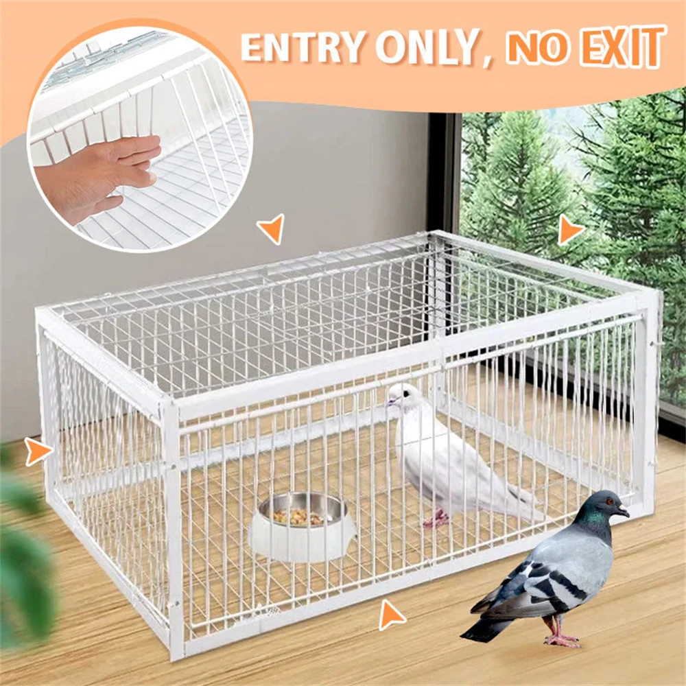 New Auto Trap Bird Cage Rabbit Cage Mouse Entry Only and No Exit Thickened and Encrypted Automatic Pigeon Collecting Tool