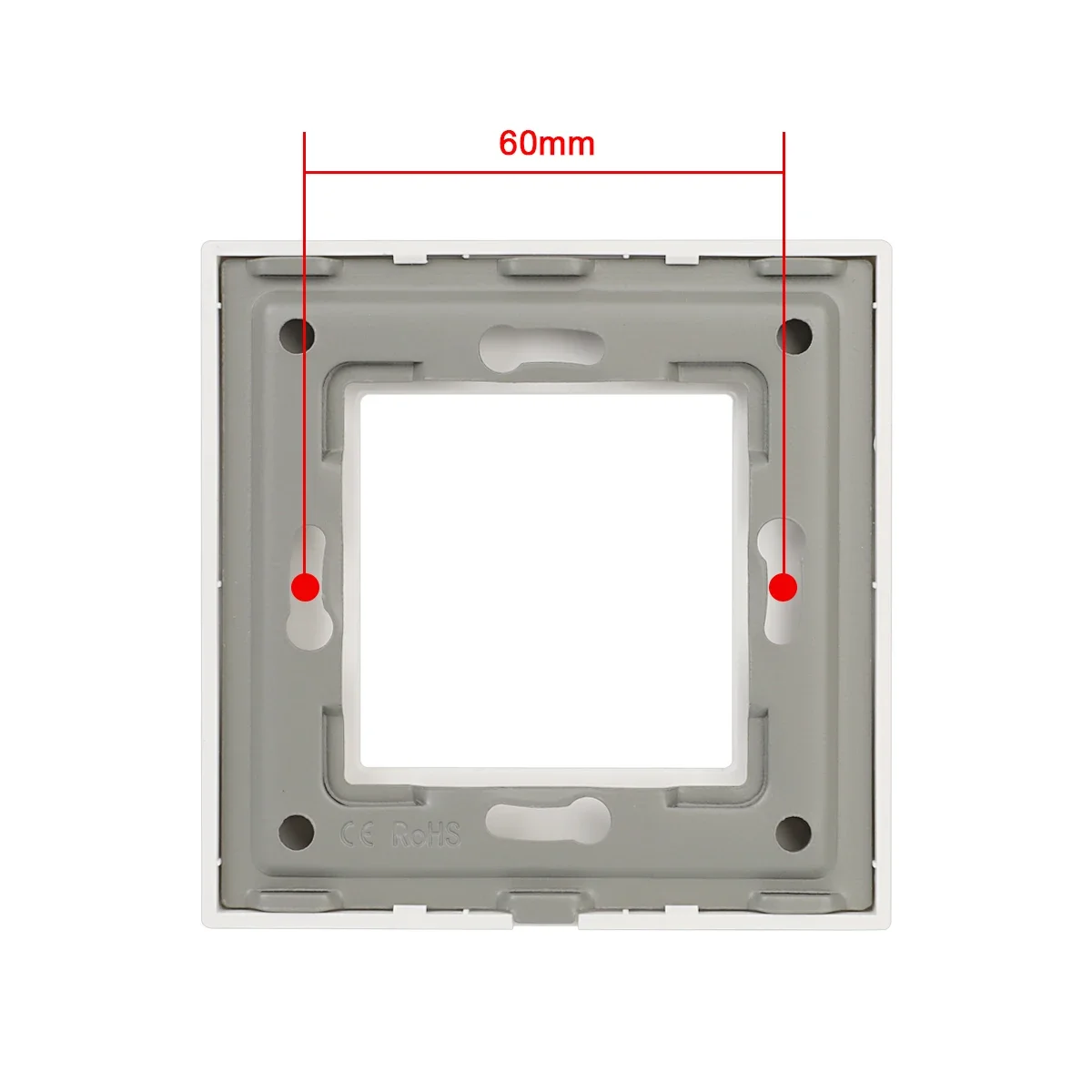 Wall Touch Switch Socket EU Standard Light Wall Touch Switch Socket Outlet Square Hole PC Panel DIY Parts Module