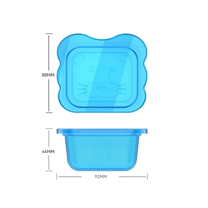 Baby Food Storage Snack Containers Baby Learning Dishes Auxiliary Bowl Portable Sealed Storage Boxs Can Microwave BPA Free