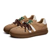 DIMANYU De Training Shoes Women's Real Leather 2024 Fall New Lace Female Sneakers Thick Sole casual female Forrest Gump Shoes 2