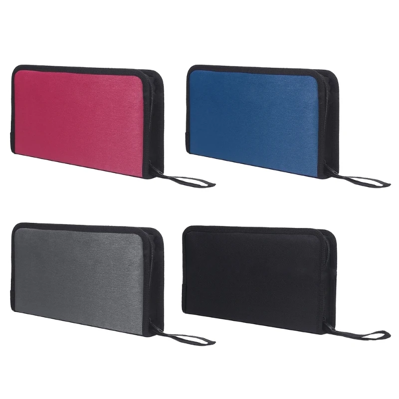

80Pcs DVD Discs Mercerized Fabric Handbag Storage Case- DVD Case Case DVD Booklet Holder