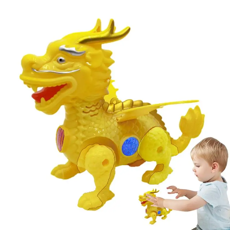 

Игрушка-Дракон китайская яркая и звуковая игрушка электронный ходячий дракон фонарь Китайский праздник Весны подарок для мальчиков и девочек
