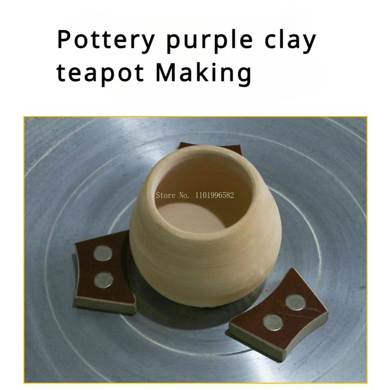 Ceramic Purple Clay Teapot Making Tools Magnet Positioning Clip DIY Pottery Purple Clay Pot Making Auxiliary Positioning Tools