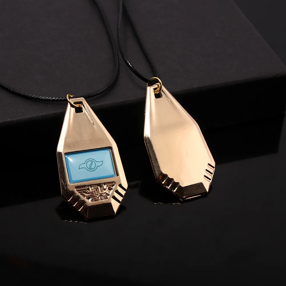 Anime Digimon Adventure Halskette, 11 Stile, Metall-Evolver-Anhänger, Csoplay-Halskette, Unisex-Schmuck, Accessoires, Geschenkdekoration – Detail 3