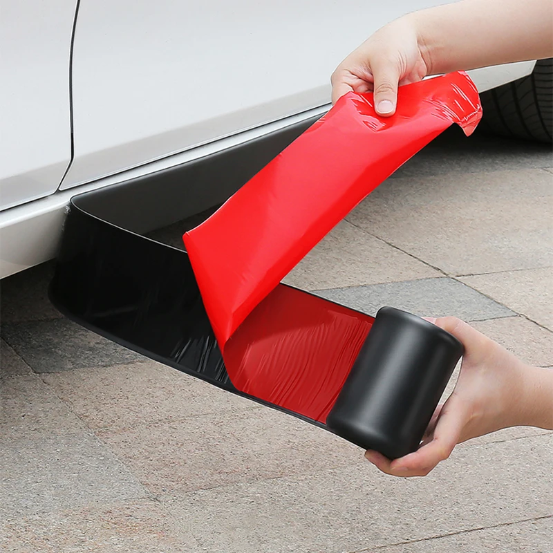 Universal Rubber Side Skirt Edge Guards - Anti-Scratch Car Protector Bumpers