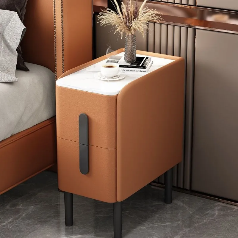 

Bedside Trendy Nightstands Design Drawers Luxury Nordic Nightstands Living Room Unique Mesa Cabeceira Bedroom Furniture SR50NS