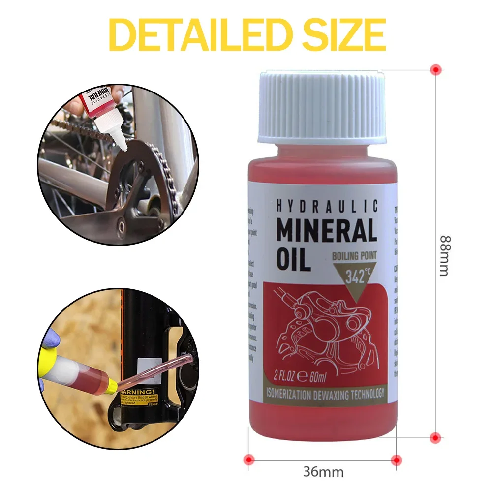 Bicycle Brake Oil 60Ml Fluid for Shimano 27Rd Bike Hydraulic Disc Brake