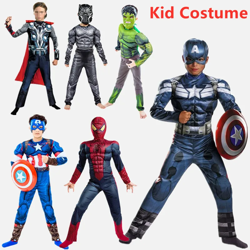 Boy Avengers Superhero Captain America Costume Cosplay guanti/scudo/maschera  vestito costumi per bambini - AliExpress