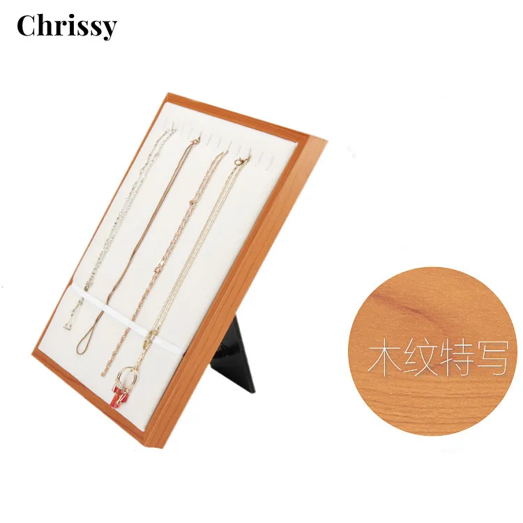 Wooden Jewelry Display Boards for Earrings Pendants Bracelets Organizer Jewelry Tray Ring Decorative Jewelry Holder Display Rack