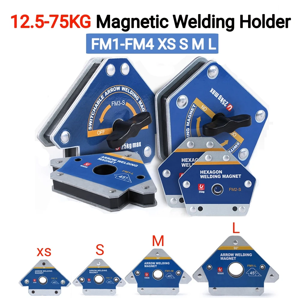 12.5-75KG Magnetic Welding Holders Fixer Multi-angle Solder Magnet Auxiliary Locator Weld Fixer Positioner Welding Soldering