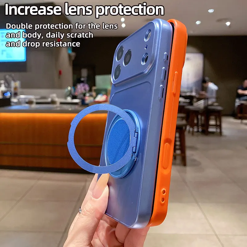 Luxury Shockproof Back Bumper Soft Phone Case with Bracket