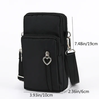 Nuova borsa per cellulare Borsa a tracolla da donna Versione coreana Mini piccola borsa Metti una tasca per cellulare con tasca sul collo in estate 1