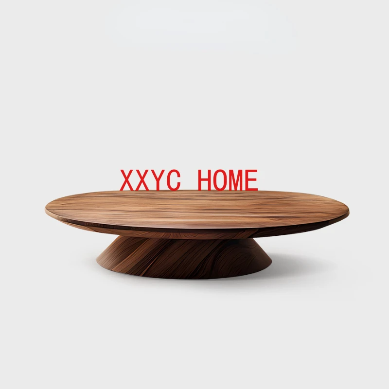 

High-Grade Solid Wood Sofa and Tea Table Living Room Home Small round Table