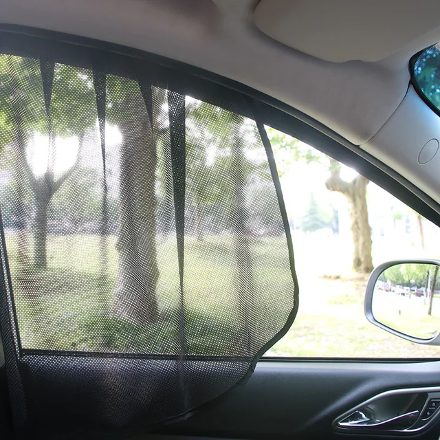 Magnetic Car Window Sunshade Cover Summer UV Protection Car Side Front Rear Window Mesh Curtain Protector Cover Auto Accessories 3