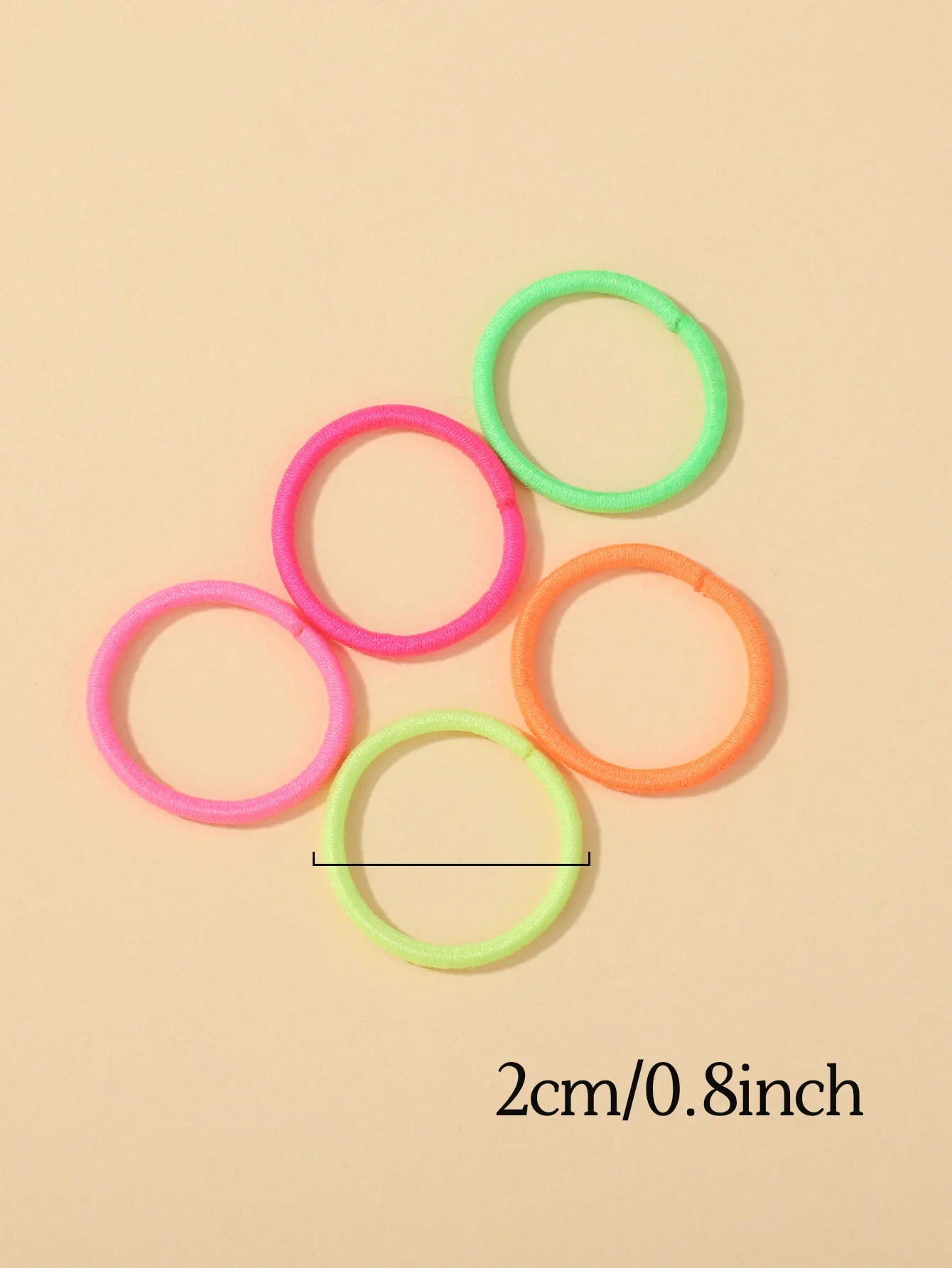 Rubber band hair ties 2cm Hair Ties Nylon Rubber Band Doll Hair Accessories for Baby Girls 100 Pcs/Lot