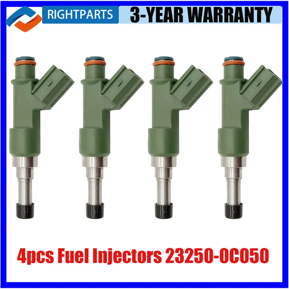 

Инжектор топлива 23250-0C050, инжектор для Toyota Hilux Vigo 2TR, Стайлинг автомобиля, 4 шт.