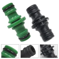 2 Way Garden Hose Connector Joiner Coupler Watering Water Pipe Tap Male Black Watering Equipment Garden watering Hose Connector 1