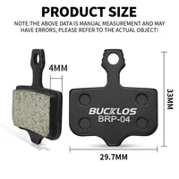 BUCKKubResin-Plaquettes de frein à disque pour SRAM AVID, plaquettes de frein hydrauliques résistantes à l'usure, plaquettes VTT pour DB3 DB5 ELfeat IR, pièces de cyclisme 3