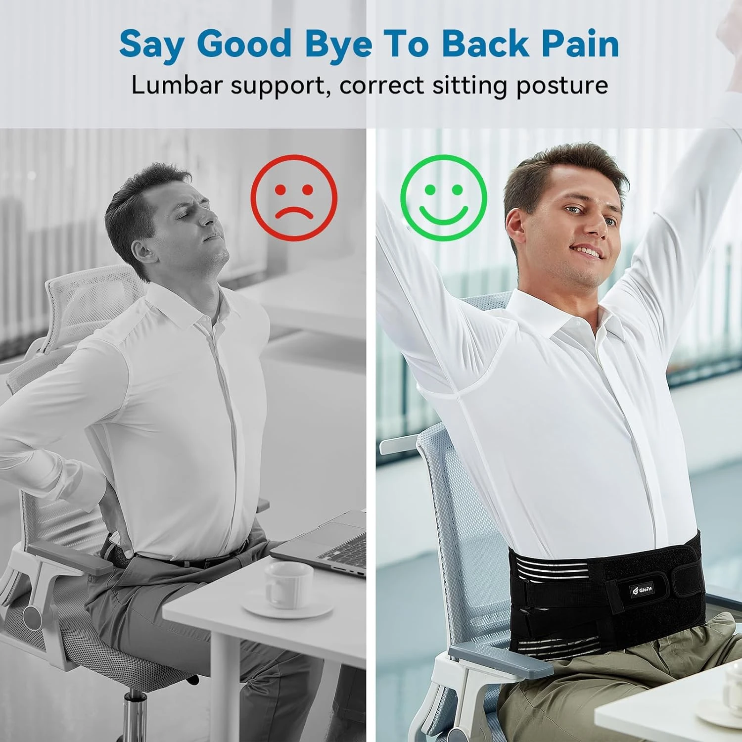 Maximum Relief Ultimate Comfortable Breathable Lower Back Pain Relief Support Belt-All-Inclusive Lumbar Support for Sciatica -