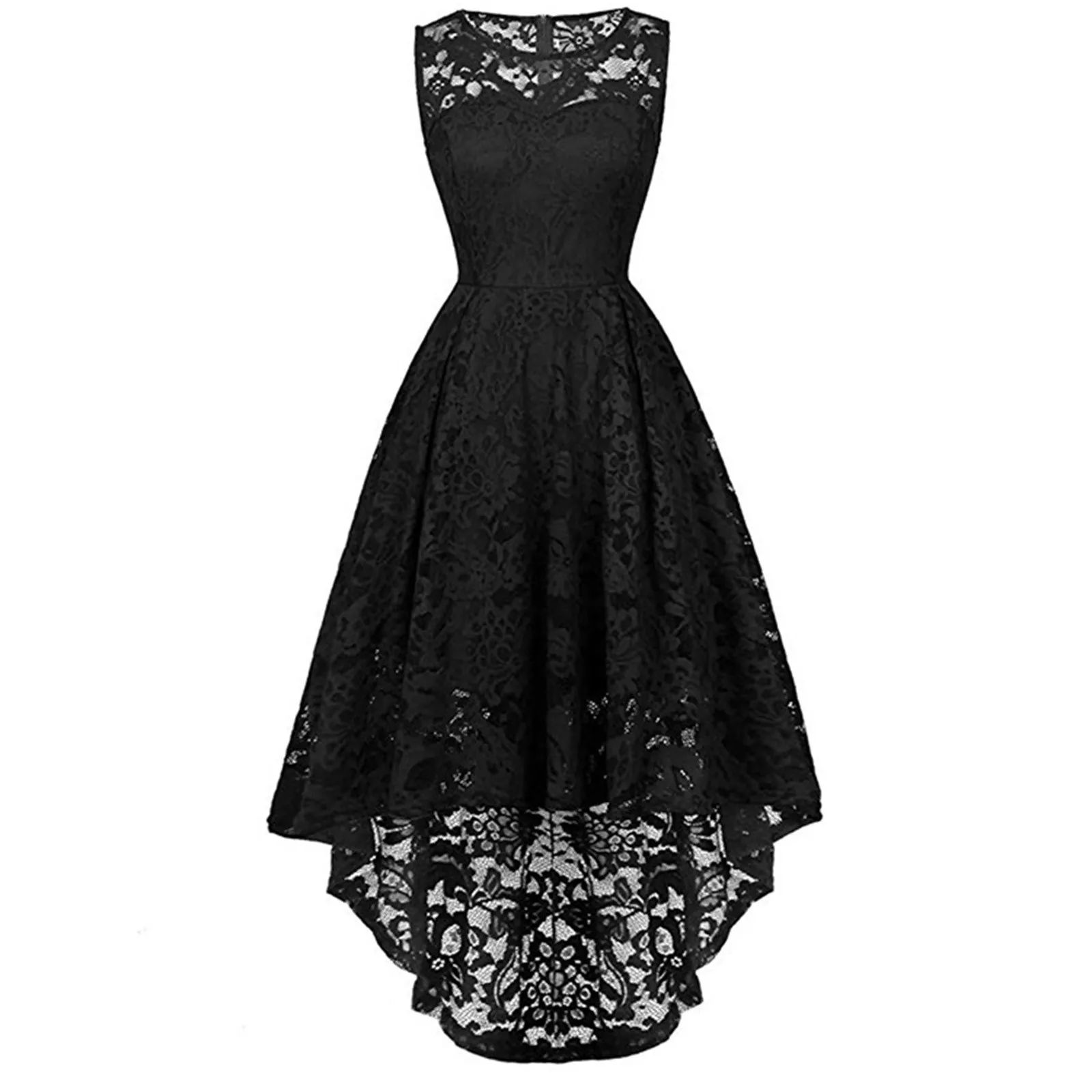 

Vintage Tank Dress For Women Fashion Elegant Solid Slim Irregular Hem Female Clothing Evening Party Casual Pleated Mini Dresses