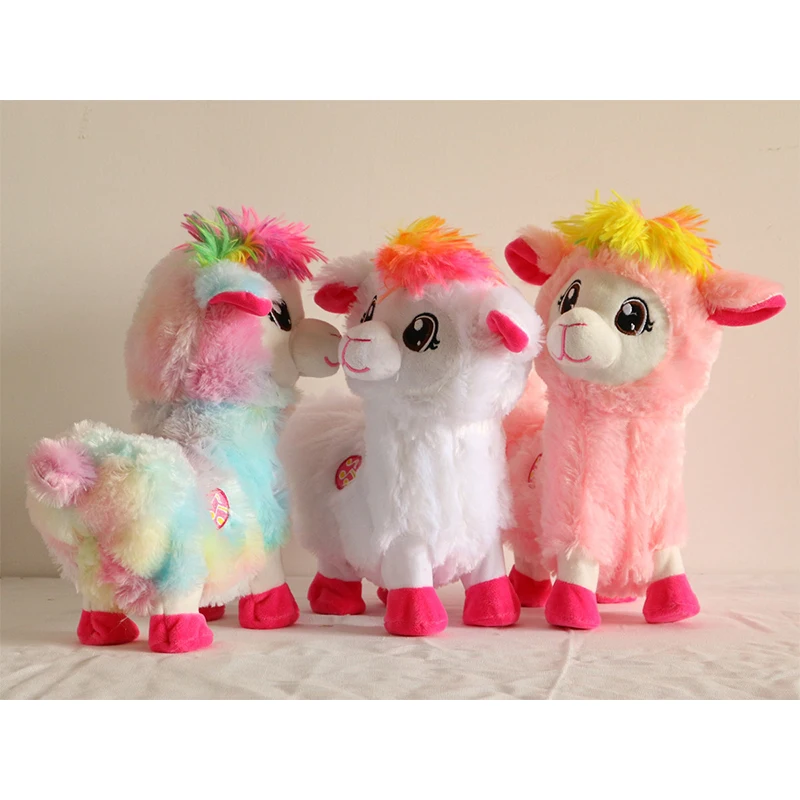 Sheep Llama Alpacas Plush Toy Electric Dancing Music Funny Toys Pets Doll Stuffed Soft Animal kids Christmas Gifts plush toys electric interactive toy