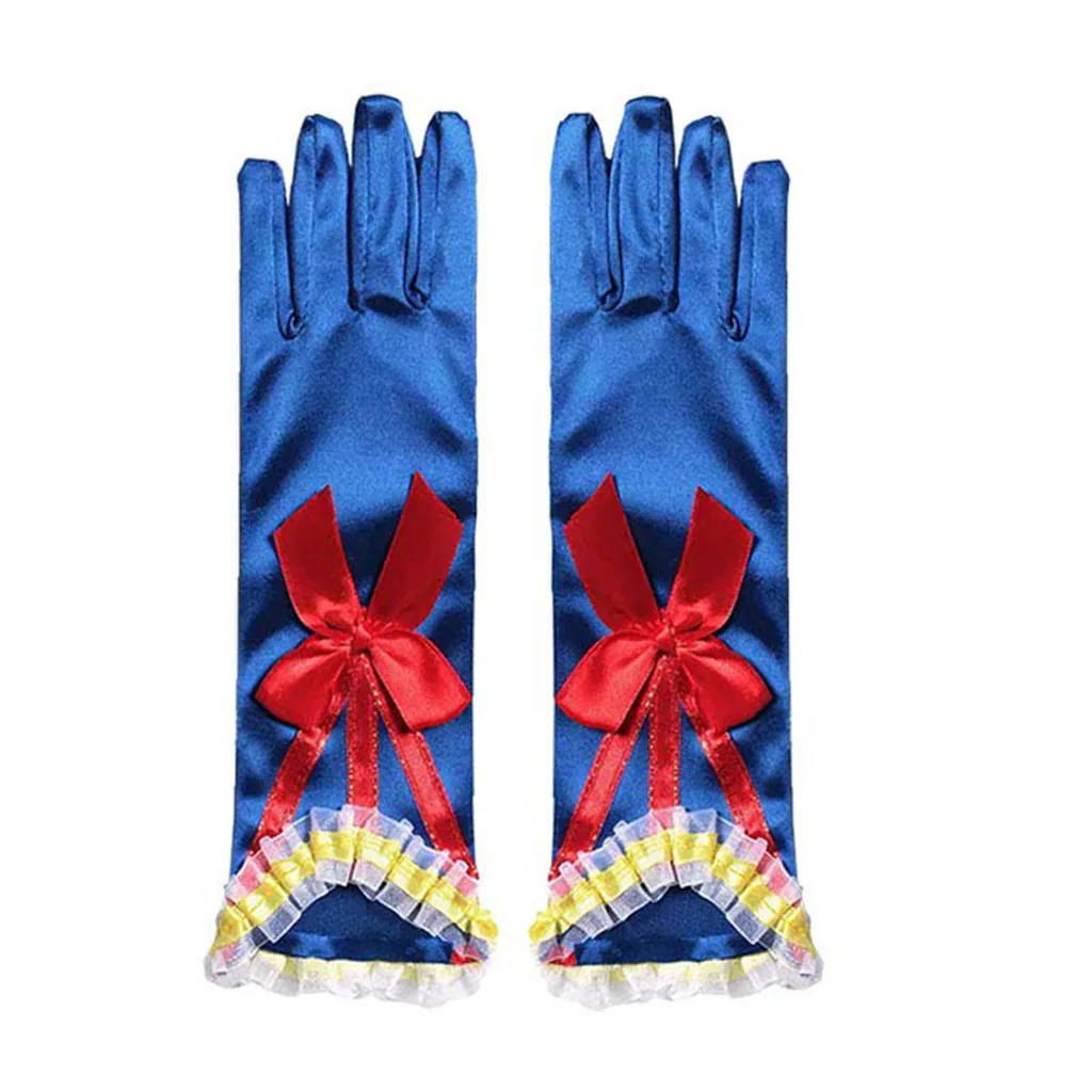Children Halloween Frozen Princess Gloves Cinderella Sleeve Aurora Snow White Nylon