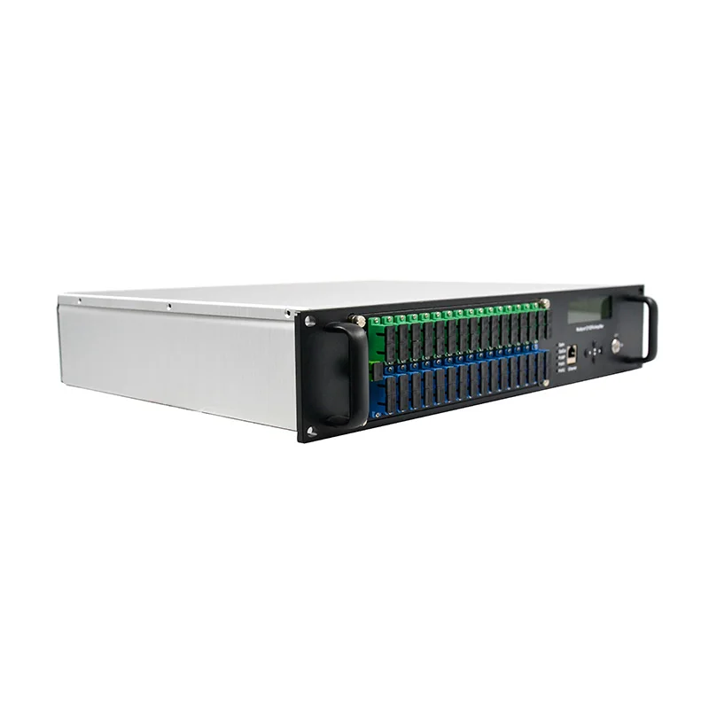CATV용 고출력 광학 증폭기, 1550nm 2U JDSU 펌프, EDFA 32 * 19dBm