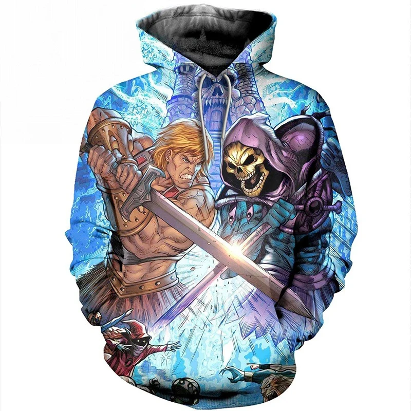 thumbnail image 1 of Sudadera con capucha de He Man y los Masters of The Universe con estampado 3D de anime para hombre y mujer, sudaderas de gran tamaño, jerséis para niños, chándales, 1 of 5