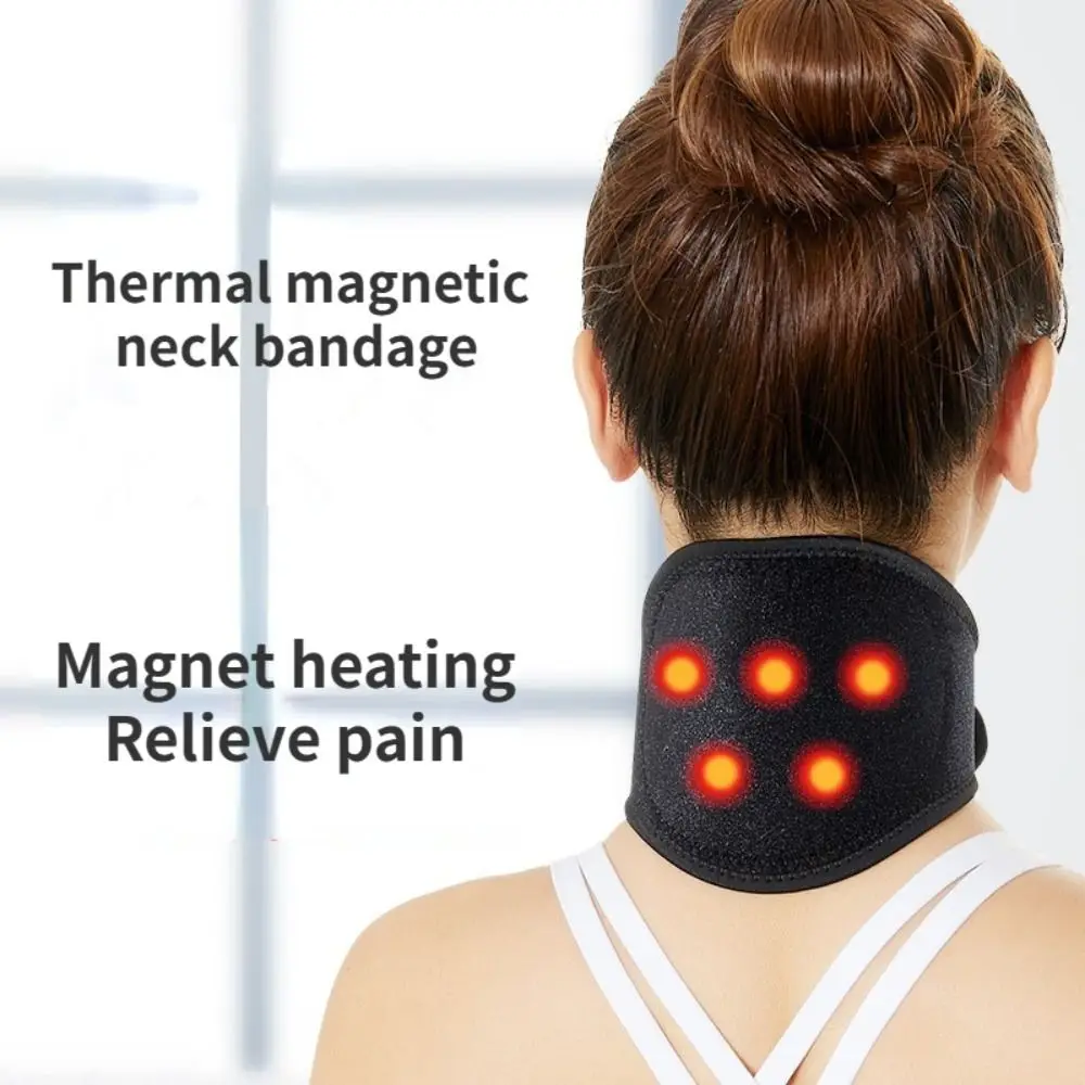 

Self-heating Neck Brace Belt New Health Care Thermal Magnetic Neck Massager Pain Relief Neck Protection Men Women