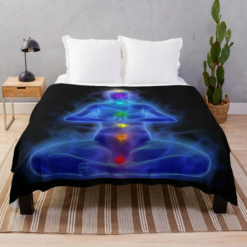 

Relaxing Reiki Throw Blanket Thermals For Travel Soft Big funny gift Flannels Blankets