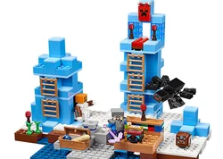 Blocs de construction myworld the ice world, 462 pièces, compatibles, jouet 21131 
