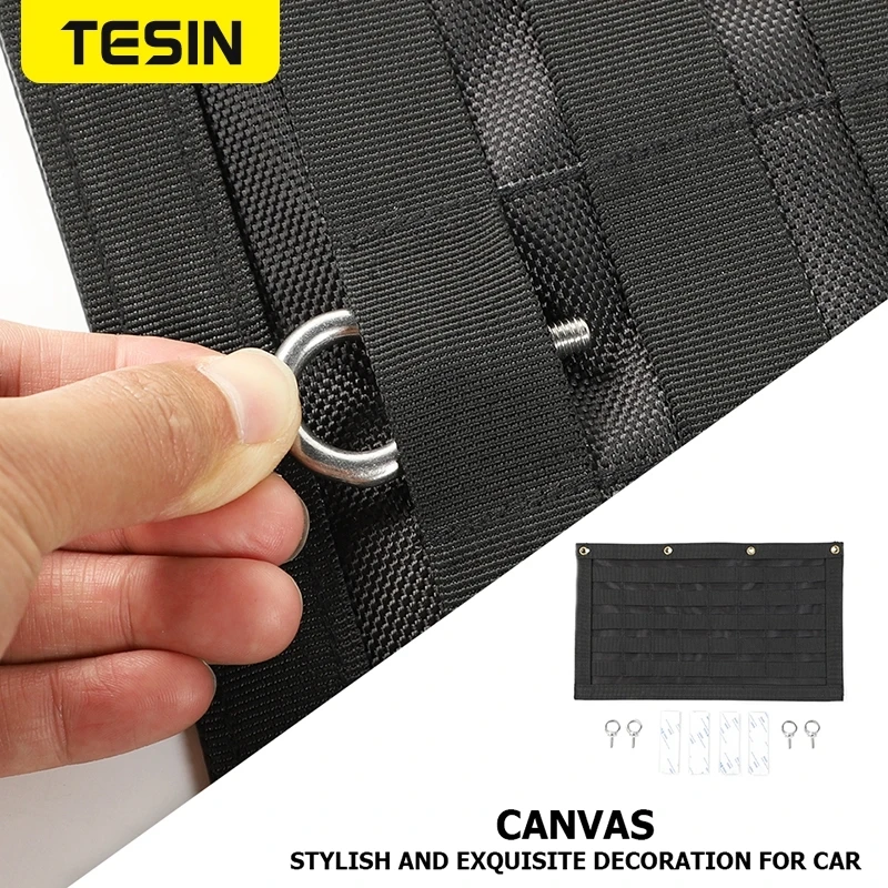 Borsa Organizzatrice Per Portellone Suzuki Jimny JB64/JB74 2019-2023 - Poliestere 600D, Colore Nero - 6