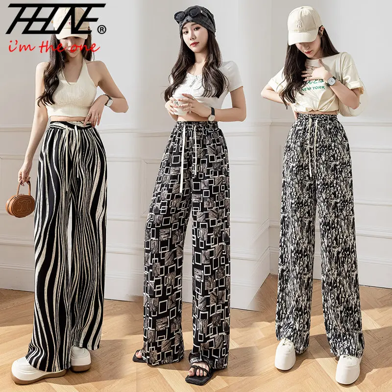 

New Summer 2023 Pantalones De Mujer Wide Leg Pants Female High Waist Casual Loose Straight Korean Style Vintage Trousers Women's