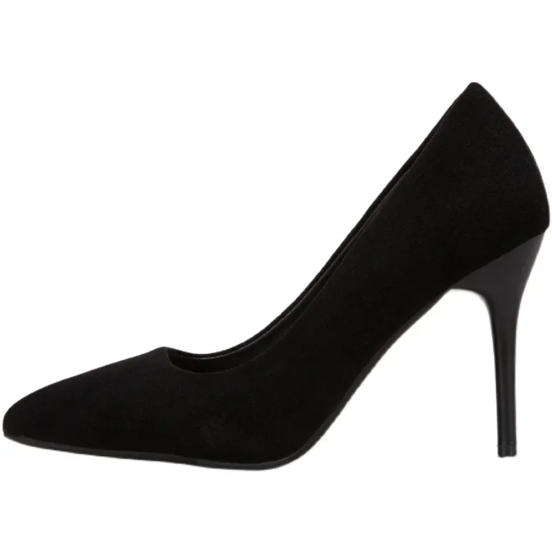2024 New spring autumn Woman Pumps Single Shoes Office Shoes Ladies Black Slender heel Pointed Toe Sexy Party Shoes zapatos 5
