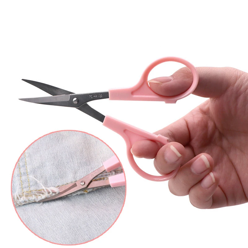 3.5 4.5 Curved Scissors Cross Stitch Scissors Needlework Cutting Shears  Sewing Tailor Thread DIY Scissors - AliExpress
