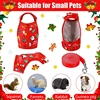 Rabbit Vest Small Pet Animal Harness Leash Set Escape Proof Cute Christmas Costume Red/Green for Hamster Mice Guinea Pig 4