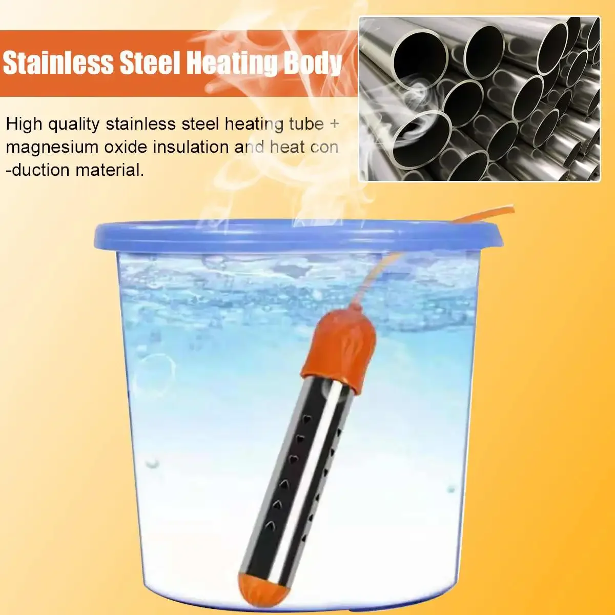 เครื่องทำน้ำร้อนไฟฟ้าแบบลอย3000วัตต์, เครื่องทำน้ำร้อนปิดอัตโนมัติระบบกันสะเทือนใต้น้ำสำหรับห้องน้ำสระว่ายน้ำ220V 1