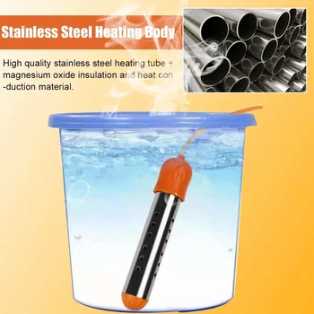 3000W Floating Electric Heater Boiler Water Heating Element Auto Power Off Immersion Suspension Bathroom Swimming Pool 220V 1